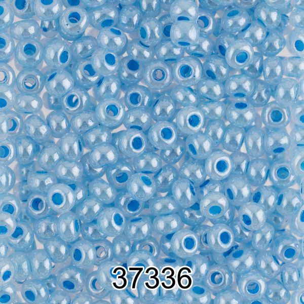 Бисер Preciosa 10/0 (2.3 мм), 500 г, 37336 (Ф351) т.голубой