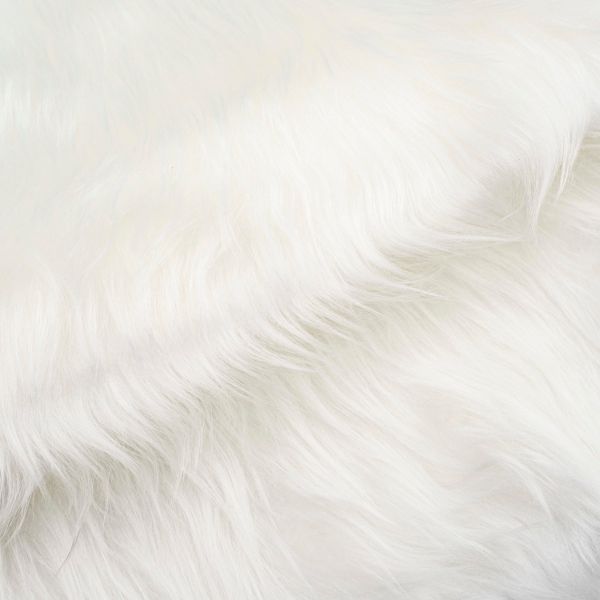 Мех, длина ворса 3,0см, 48х50см, 100% пан, 395 гр/м², цв.белый