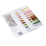 Набор для вышивания нитками Овен, Ёлочная игрушка. Новогодние часы 9х8,7см