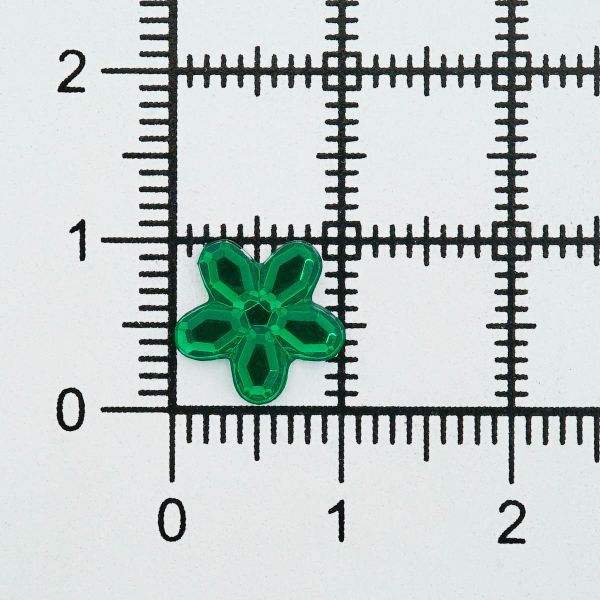 Кабошон декор подарков Цветы 10 мм, 15 шт, темно-зеленый, Dress it up