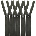 Молния трактор Arta Т6 (6 мм) 1 зам., разъем., 40 см, цв. 175 т.хаки, уп.5 шт