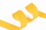 Лента репсовая (в рубчик) с зубчатым краем 25.0 мм / 25±1 метров, 650 желтый, Gamma PTGR-25