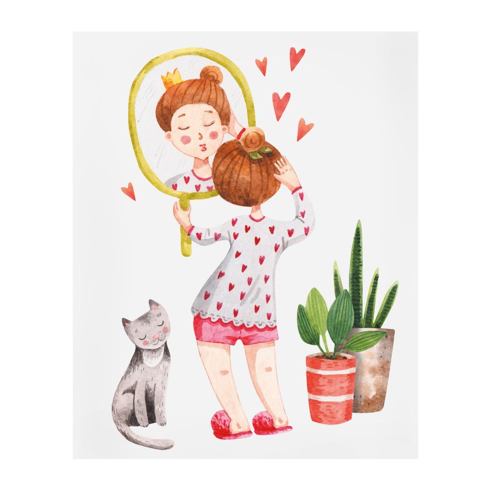 Тетрадь Cozy home A5 48 л. на скобе 60 г/м², 10 шт, клетка, SVT 481921 03 девушка с котом, Светоч