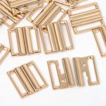 Пряжка-застежка для купальников металл 20.0 мм, 120SW, цв.золото уп.10 шт