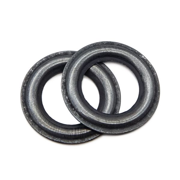 Люверсы металл ⌀_8.0 мм (внутр.), латунь, цв.чернен. плоский, 50 шт, BIG