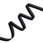 Резинка бельевая (ажурная) 10.0 мм / 25 метров, черный-1, Blitz DT-04