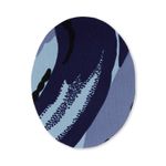 Термоаппликация, овал №1 13х10 см, 2 шт, 1-01-09 т.хаки, Blitz