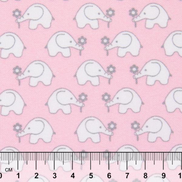 Ткань для пэчворка Peppy Молочные сны фланель, рулон 112 см / 5 метров, МС-23 розовый, Peppy