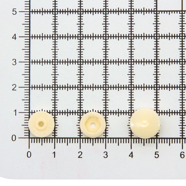 Кнопка рубашечная ⌀12,5/10мм пластик (≈100 шт) New Star (306 экрю)