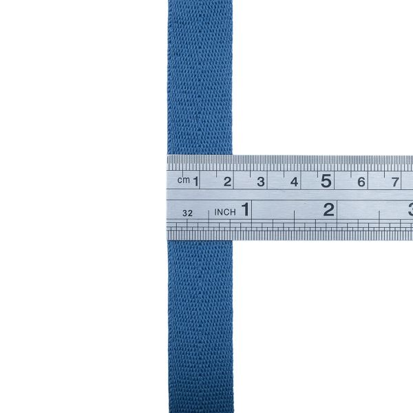 Тесьма (лента) киперная 20 мм / 50 метров, 6 г/м, 100% полиэфир, 18 джинс