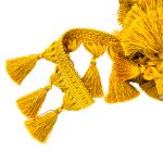 Бахрома отделочная широкая 115.0 мм / 25 метров, с кистями 188 золото