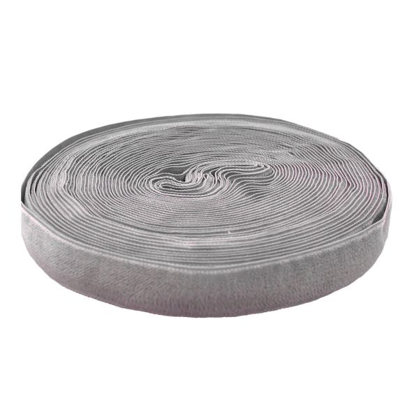 Лента бархатная (тесьма) 20.0 мм / 10±0.5 метров, рис. 8319, цв.33 серый