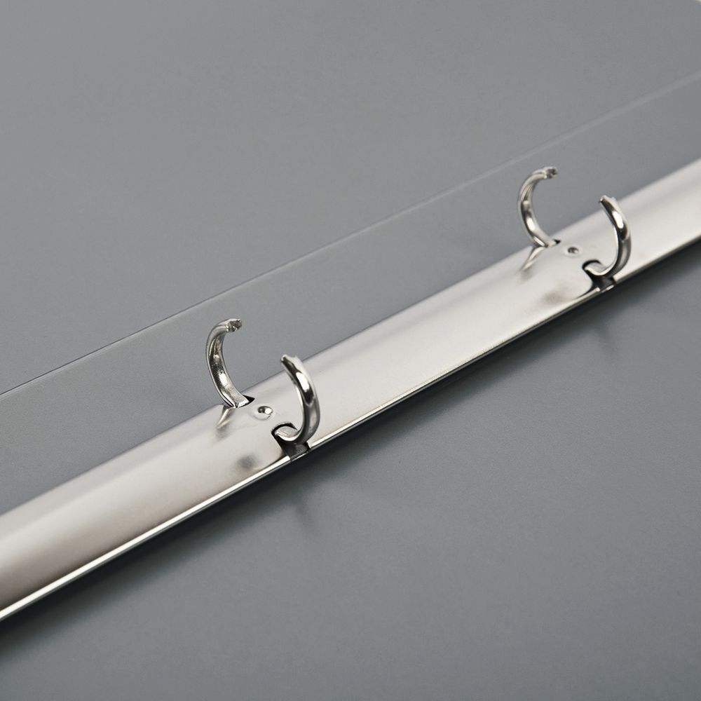 Папка на 4 О-кольцах A4 700 мкм 25 мм, волокно, 4 шт, d-17 мм, серый new EC211430015, Expert Complete