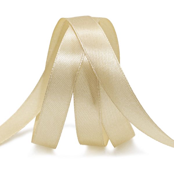 Лента атласная 1-сторонняя 12.0 мм / 22.86±1 метров, 053 кремовый, Globus