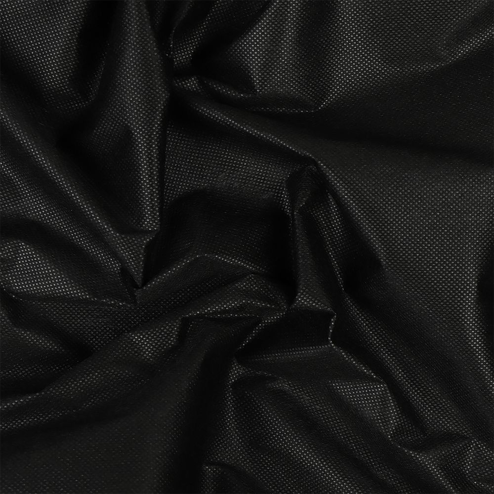 Флизелин клеевой точечный 60 г/м², цв.черный, шир.90см, 100м