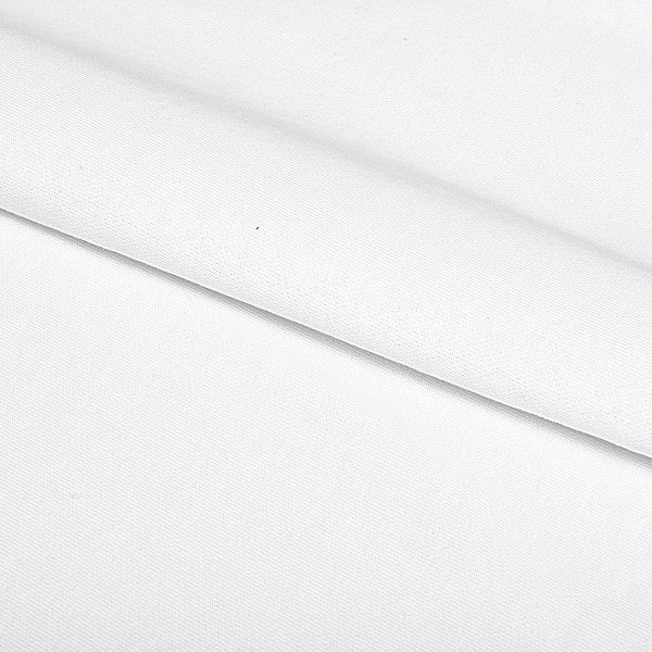 Футер 3-нитка петля гладкокрашеный диагональ 310 г/м², 65% х/б, 35% п/э, 180 см, цв. белый, 6м