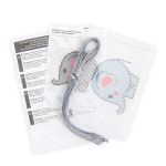 Набор для вышивания нитками Klart, Детские истории. Слонёнок, 11х12 см