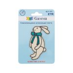 Самоклеящаяся аппликация (патч) №02, 1 шт, 01-225 Игрушка зайка 3.8х6.6 см, Gamma ETR