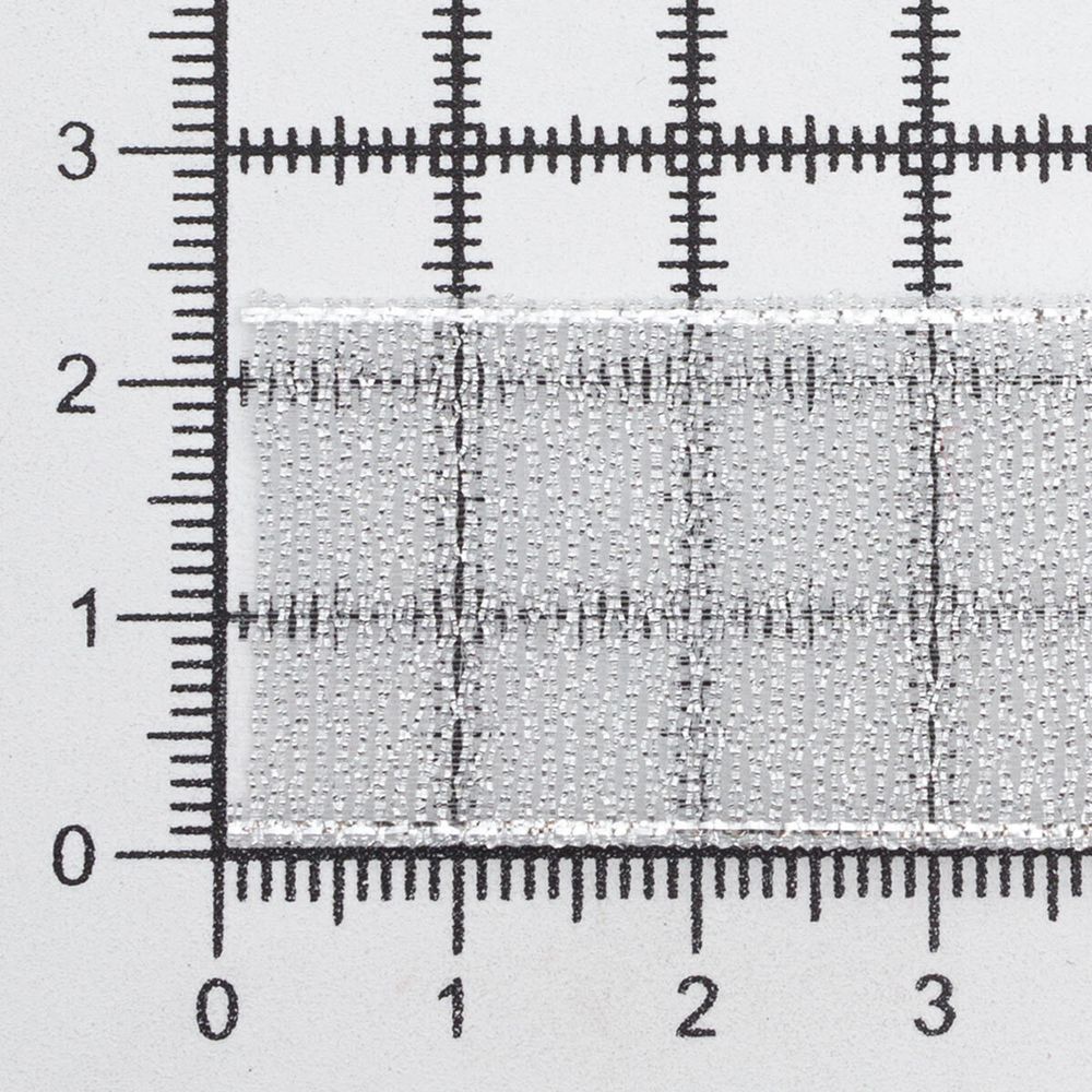 Лента металлизированная 25.0 мм / 32.9±2 метров, 0080-2500 (серебро)