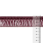 Бахрома отделочная 35.0 мм / 16 метров, 274 бордовый, Gamma А-08
