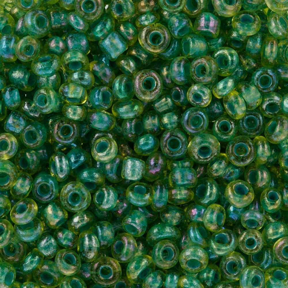 Бисер Zlatka 11/0 (2.1 мм), 100 г (10х10 г), №0223 т.зеленый, GR