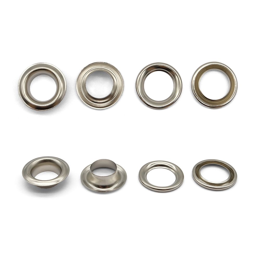 Люверсы металл ⌀11.0 мм (внутр.), никель, 50 шт, BIG