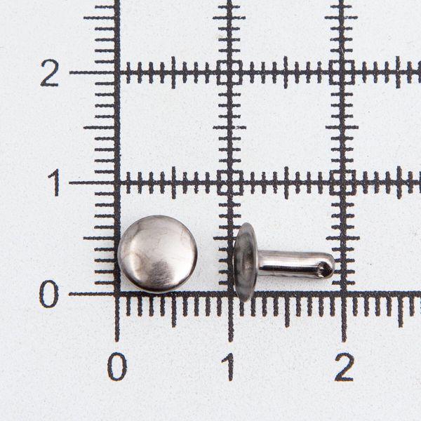 Хольнитены ⌀7 мм, h=7 мм, сталь, New Star №33, чер.никель, уп≈2000 шт