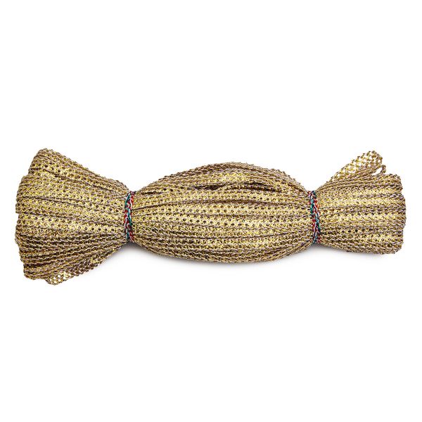 Тесьма плетеная отделочная, золото, 7 мм х30 м (золотой), 30 м