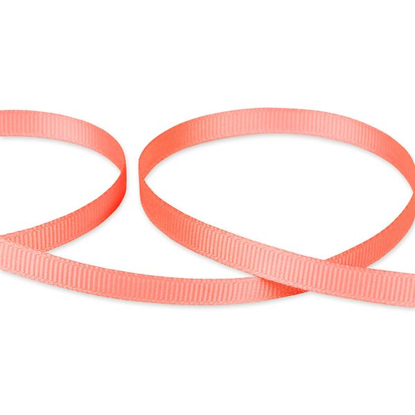 Лента репсовая (в рубчик) 6.0 мм / 45.5 метра, 038 коралловый, Gamma GR-06