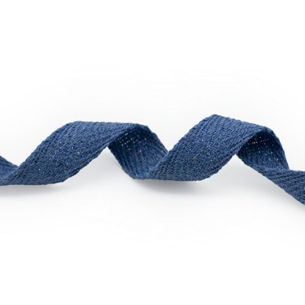 Тесьма (лента) киперная (100 х/б) 15 мм / 25 метров, рис.9758, 15 джинсовый, С3863Г17