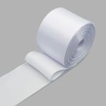 Лента атласная 1-сторонняя 100.0 мм / 100±2 метров, 16 белый, Globus