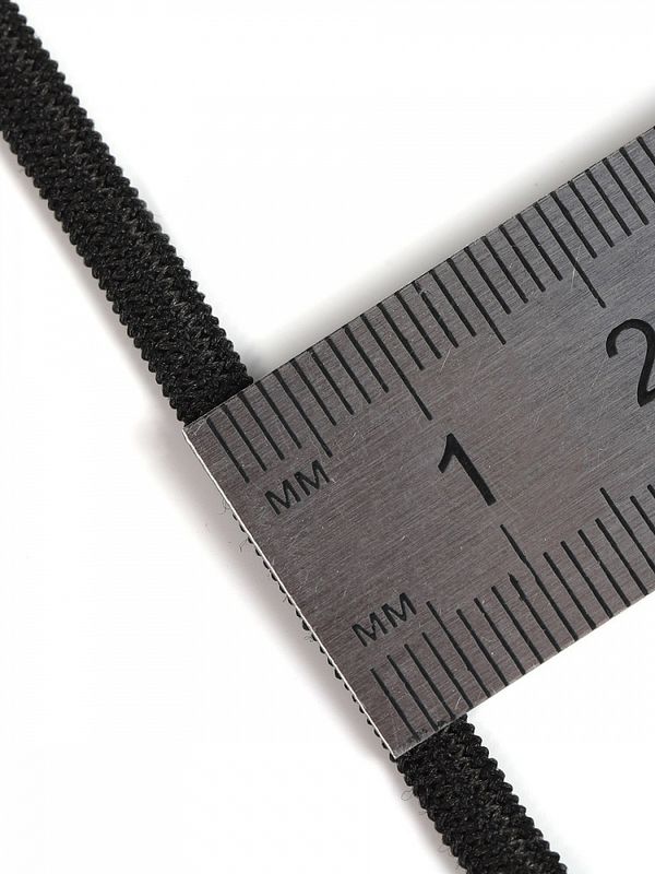 Резинка бельевая (стандартная) 4.0 мм / 200 метров, 3.9 г, вязаная, черный