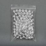Бусины пластик ⌀10 мм, цв.серебро уп.50 г, Magic4Hobby