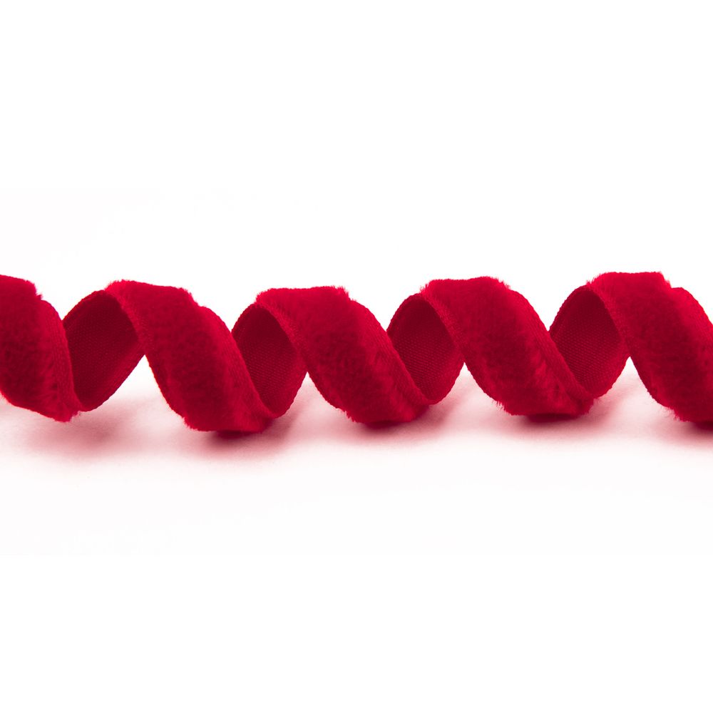 Лента бархатная (тесьма) 9-11.0 мм / 10±0.5 метров, красный, Blitz С3574Г17