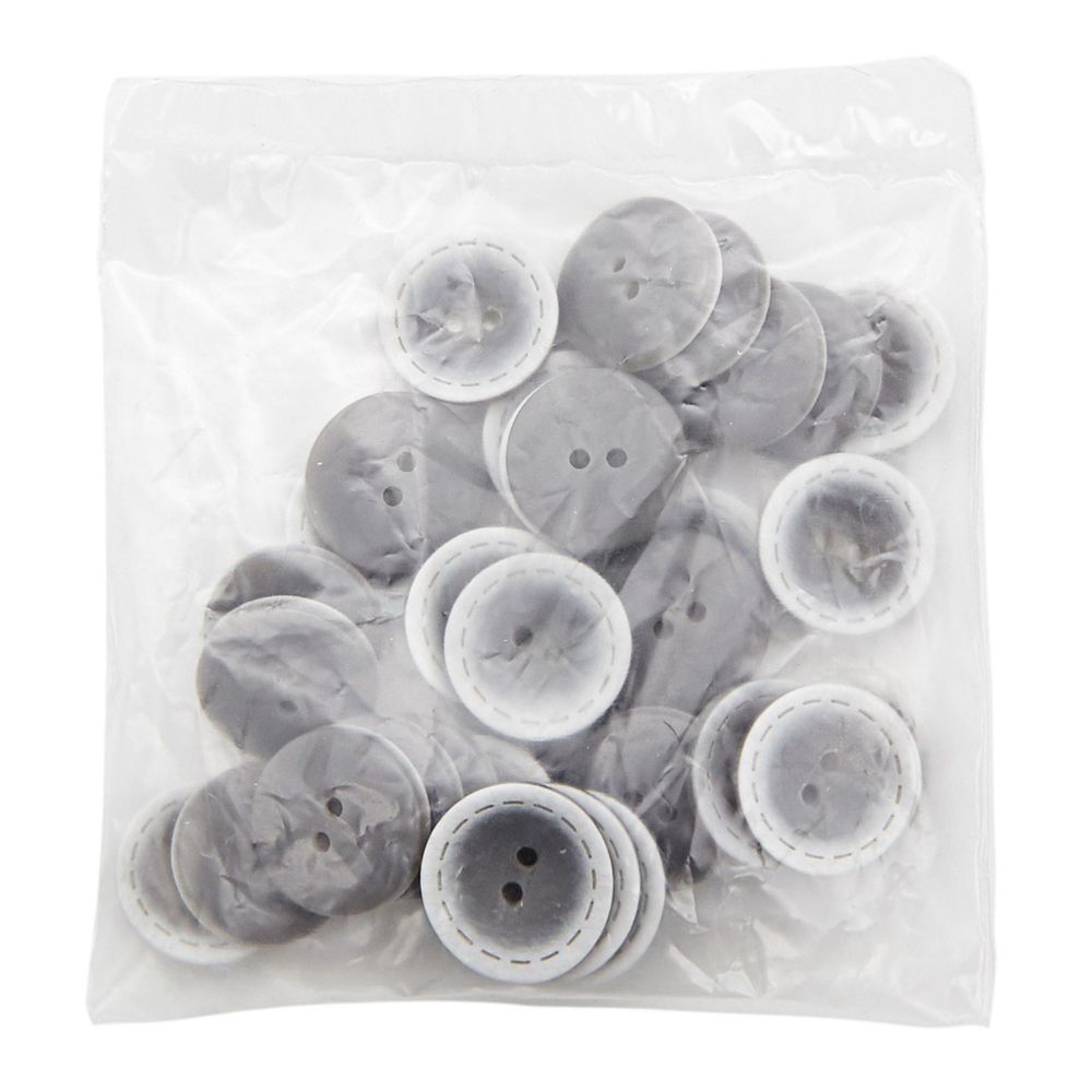 Пуговицы 2 прокола 28L (050 (св.серый)), 72 шт /TOS/