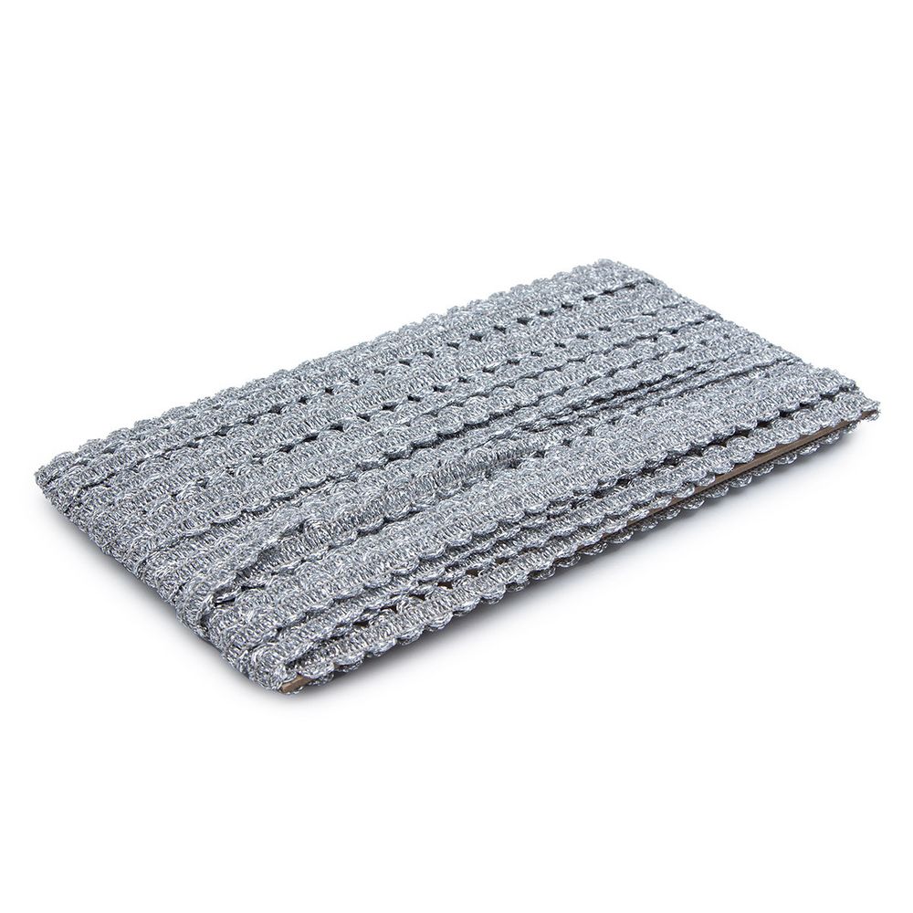 Тесьма 10мм / 16м (серебро), 1093