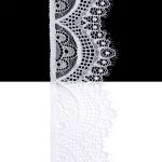 Кружево эластичное (стрейч) 60 мм / 3 метра, C501 белый