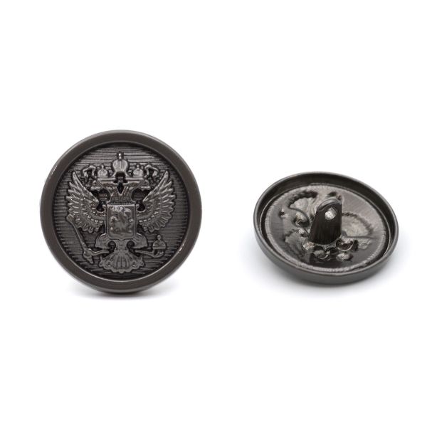 Пуговицы на ножке 36L (23мм), металл (m.nickel (матовый черный никель)), 12 шт, ME354