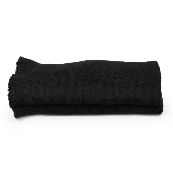 Манжеты трикотажные 8.0х16.0 см, 1 пара, плотные с отверстием для пальца, 1х1, 004 черный