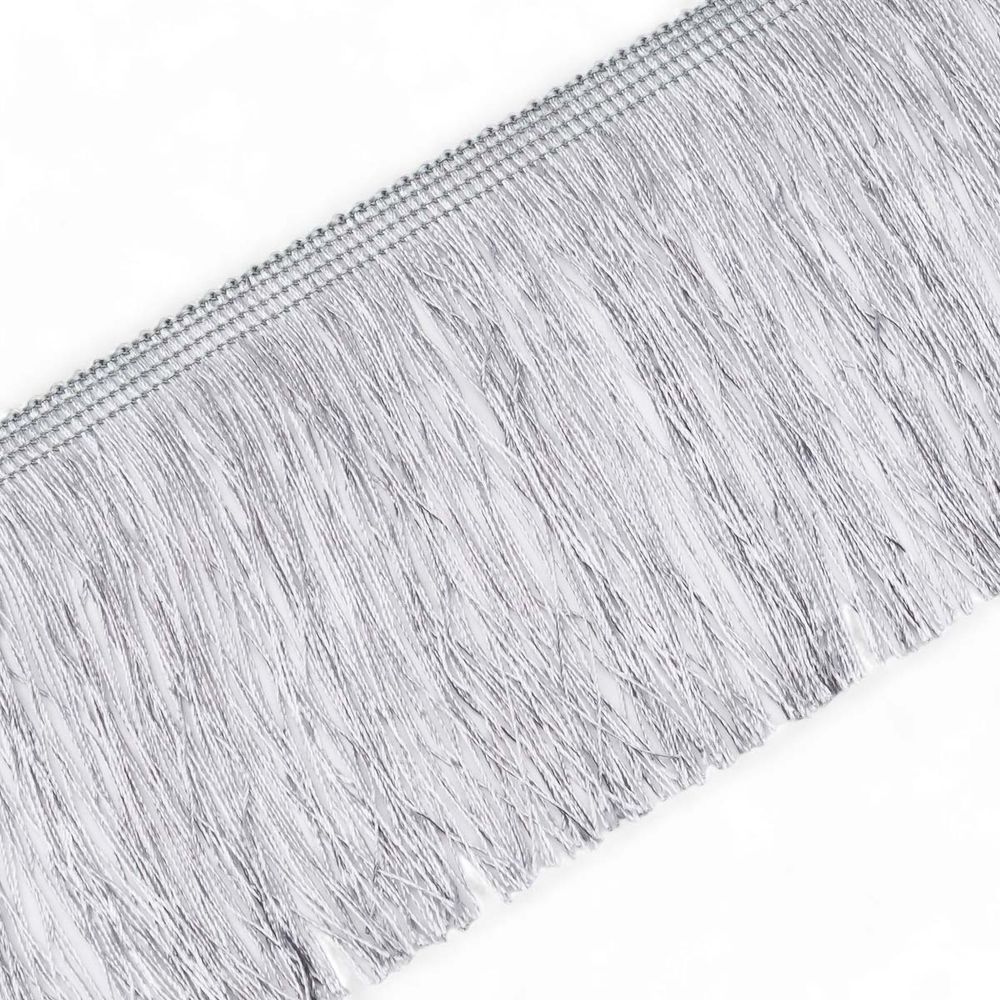 Бахрома отделочная широкая 120.0 мм / 25 метров, нитяная, 154 светло-серый, 0390-0310