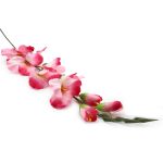 Цветы искусственные Гладиолусы, 80см, D Розово-красный