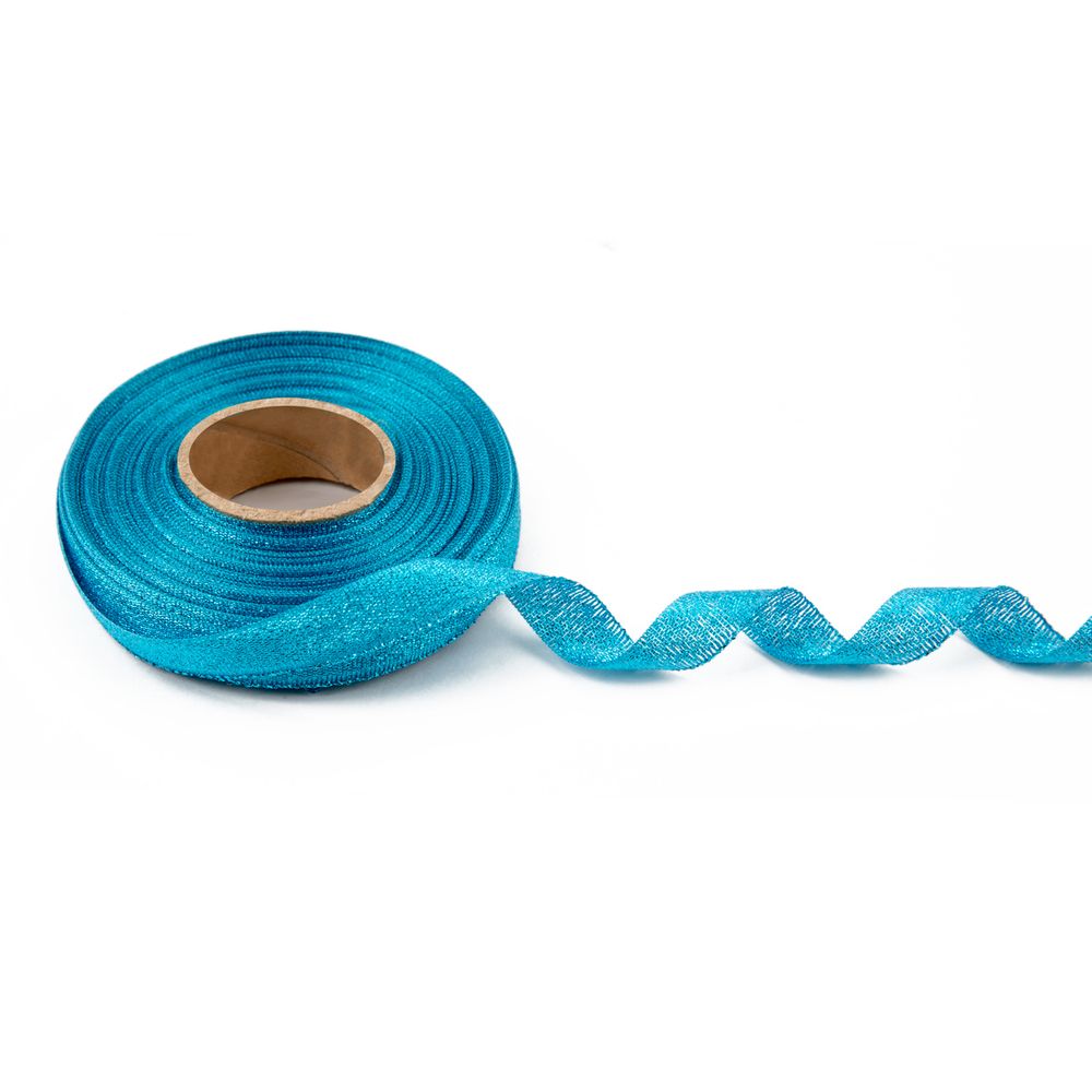 Лента металлизированная 10.0 мм / 25±1 метров, т. голубой, Blitz С3430Г17