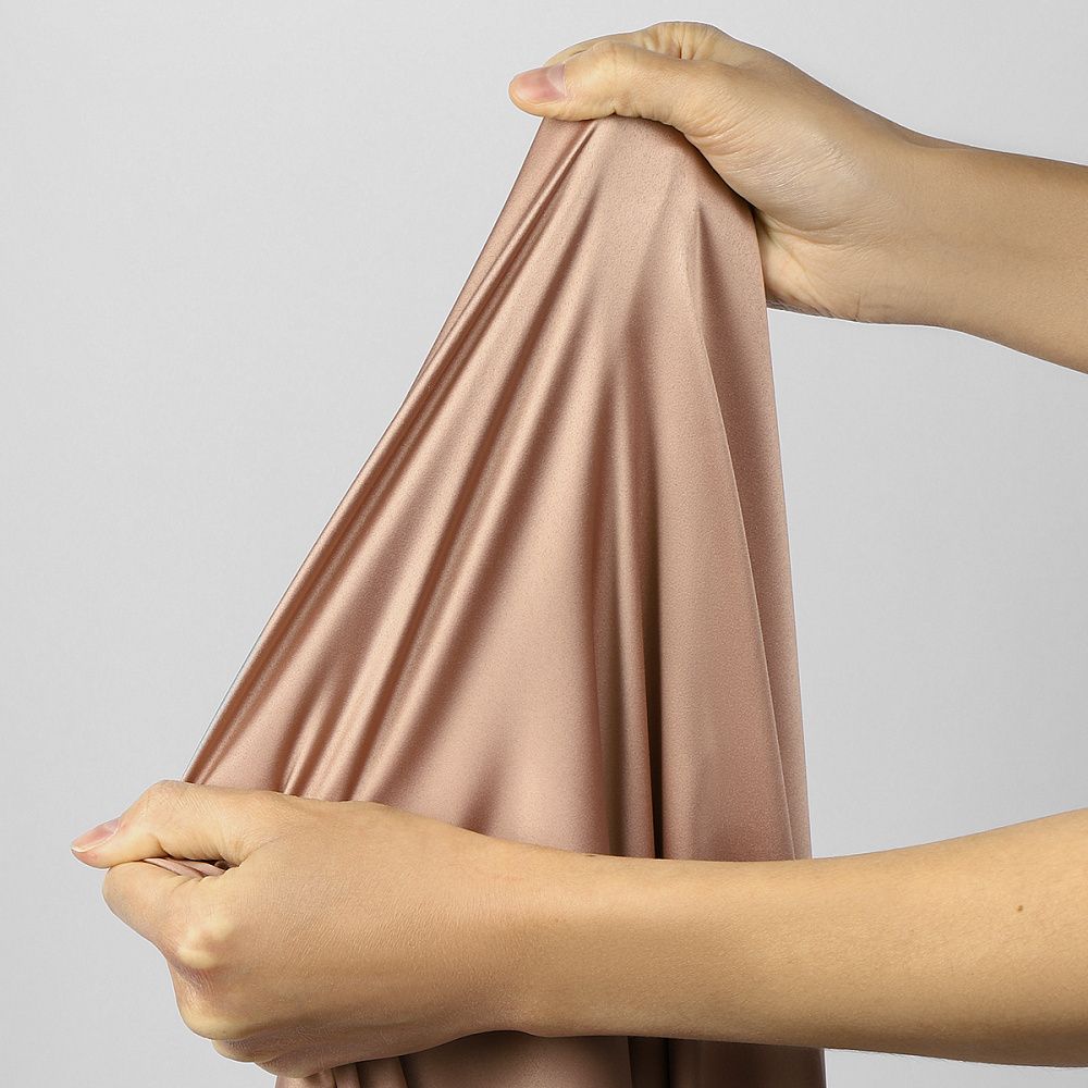 Атлас стрейч для нижнего белья 107 г/м², 125 см / 25 метров, 0180 цв.1412 античная роза