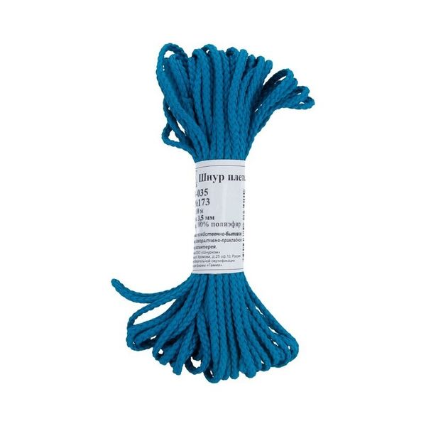 Шнур плетеный ⌀3.5-4 мм, 5х10 м, крупн. плетение, 173 мор.волна, Gamma В-035
