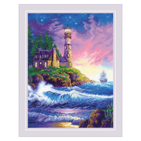 Набор для вышивания нитками Риолис, Зов маяка 30х40 см, 625127