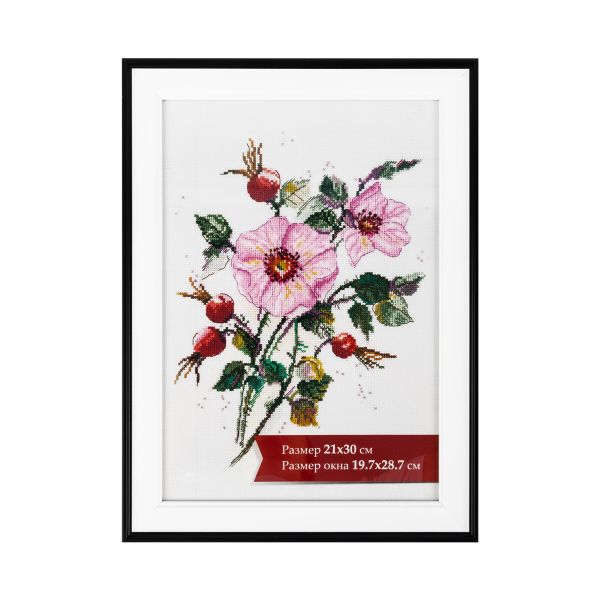 Рамка для картины (фото) пластик с оргстеклом 21х30 см, белый, Gamma ПРК-23