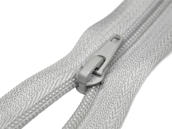 Молния спираль (витая) (цв.SBS) брючная Т4 (4 мм) 1 зам., н/раз., 20 см, автомат, S-165 св.серый, 2500 шт