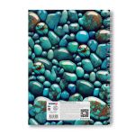 Тетрадь общая с твердой обложкой, глянцевая ламинация A4 80 л. на гребне 65 г/м², белизна 100% 2 шт клетка, 01573 Камень счастья, Светоч Т219