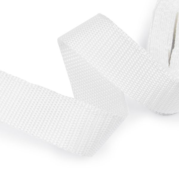 Стропа (ременная лента) 30 мм / 5х2.5 метра, фасовка, белый, 3713 (3075_3590)