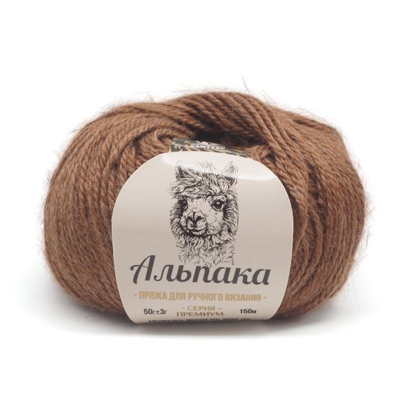 Пряжа Камтекс Альпака / уп.6 мот. по 50 г, 150 м, 232 кофейная карамель